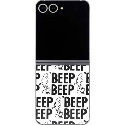 Looney Tunes Road Runner Beep Grid Galaxy Z Flip6 Skin