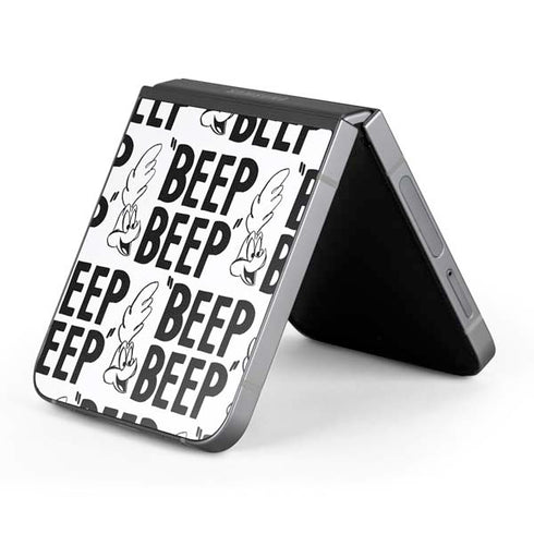 Looney Tunes Road Runner Beep Grid Galaxy Z Flip6 Skin