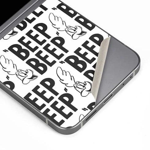 Looney Tunes Road Runner Beep Grid Galaxy Z Flip6 Skin