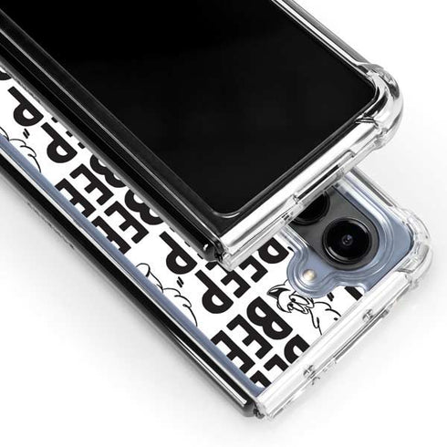 Looney Tunes Road Runner Beep Grid Galaxy Z Fold5 5G Clear Case