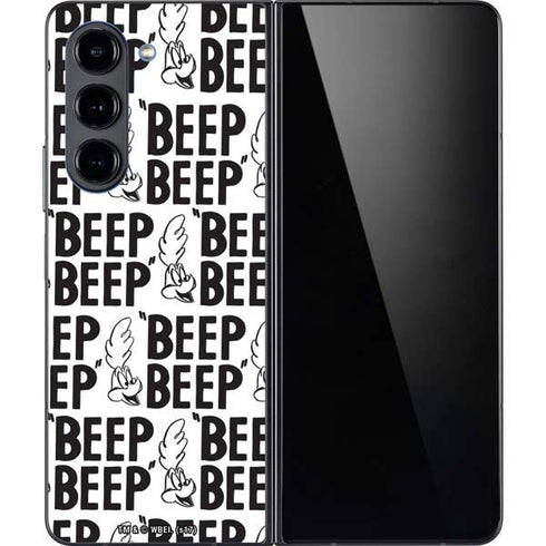 Looney Tunes Road Runner Beep Grid Galaxy Z Fold5 5G Skin
