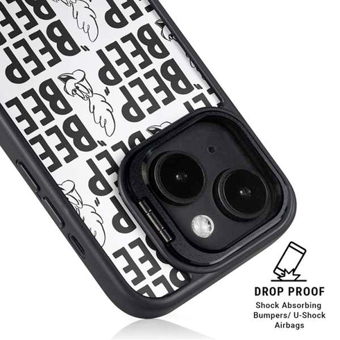 Looney Tunes Road Runner Beep Grid iPhone 14 Kickstand Case