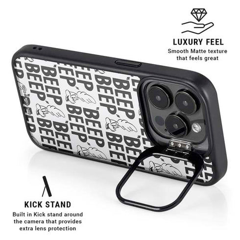 Looney Tunes Road Runner Beep Grid iPhone 14 Pro Kickstand Case