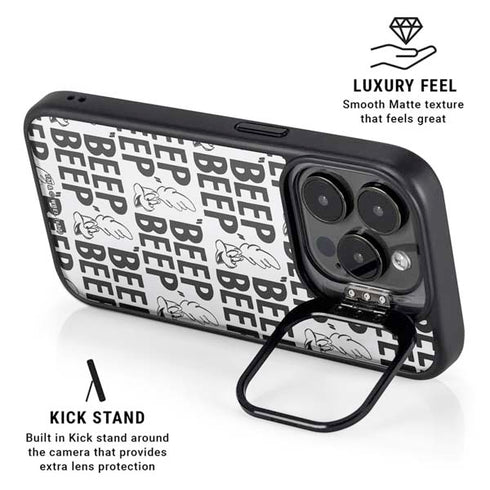 Looney Tunes Road Runner Beep Grid iPhone 14 Pro Max Kickstand Case