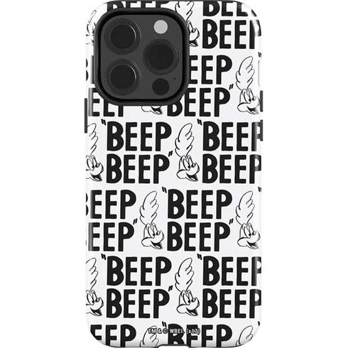 Looney Tunes Road Runner Beep Grid iPhone 15 Pro Impact Case