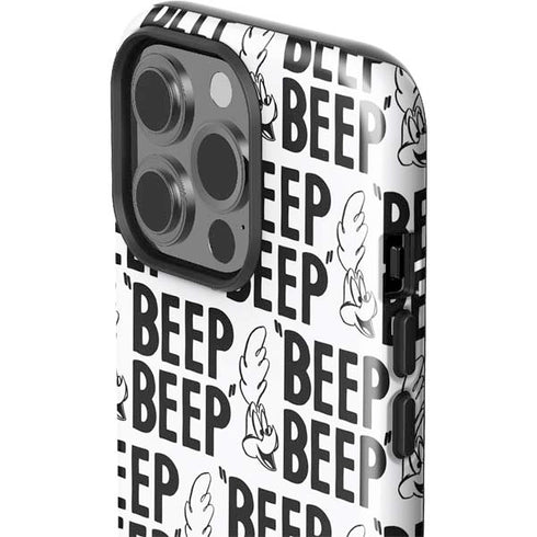 Looney Tunes Road Runner Beep Grid iPhone 15 Pro Impact Case