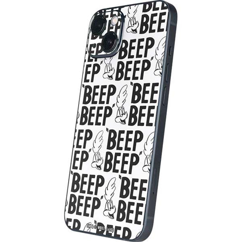 Looney Tunes Road Runner Beep Grid iPhone 15 Skin