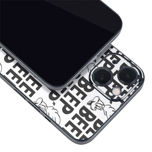 Looney Tunes Road Runner Beep Grid iPhone 15 Skin