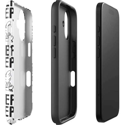 Looney Tunes Road Runner Beep Grid iPhone 16 Impact Case