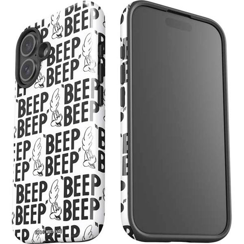 Looney Tunes Road Runner Beep Grid iPhone 16 Impact Case