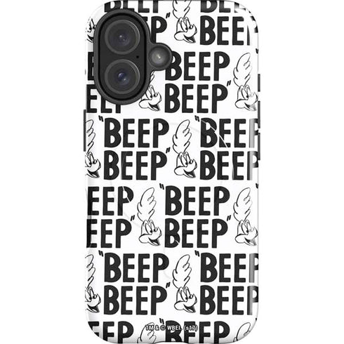Looney Tunes Road Runner Beep Grid iPhone 16 Magsafe Impact Case