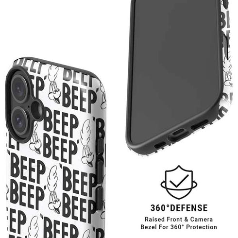 Looney Tunes Road Runner Beep Grid iPhone 16 Magsafe Impact Case