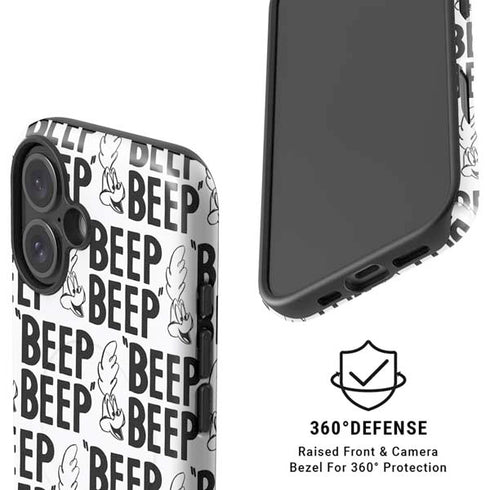 Looney Tunes Road Runner Beep Grid iPhone 16 Plus Magsafe Impact Case