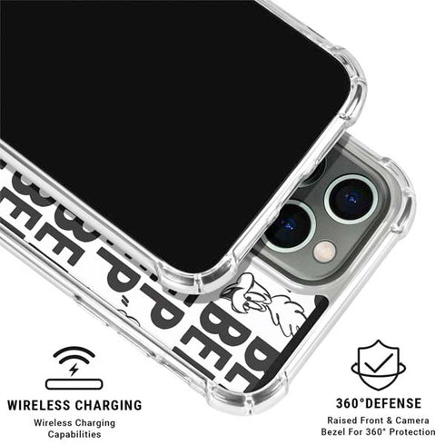 Looney Tunes Road Runner Beep Grid iPhone 16 Pro Clear Case