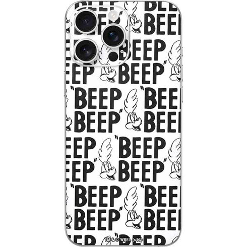 Looney Tunes Road Runner Beep Grid iPhone 16 Pro Max Skin
