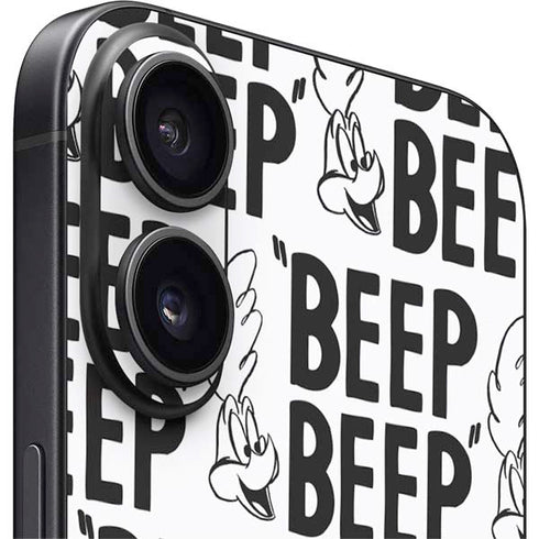 Looney Tunes Road Runner Beep Grid iPhone 16 Skin