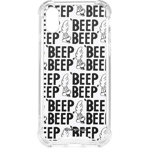 Looney Tunes Road Runner Beep Grid iPhone XS Clear Case