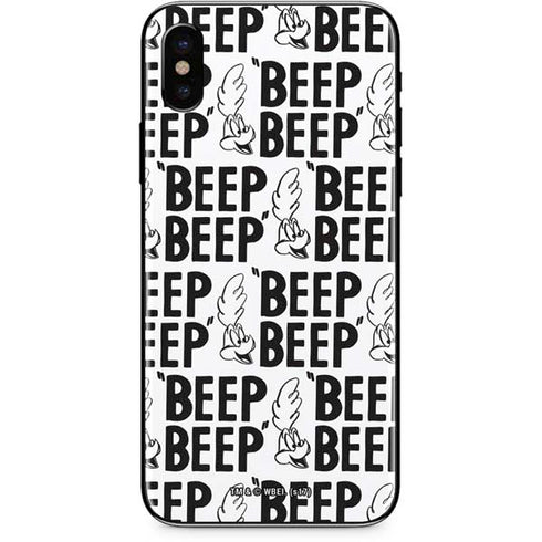 Looney Tunes Road Runner Beep Grid iPhone XS Max Skin