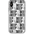 Looney Tunes Road Runner Beep Grid iPhone XS Skin