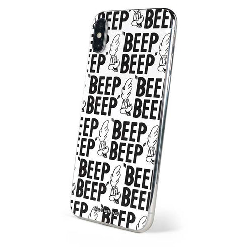 Looney Tunes Road Runner Beep Grid iPhone XS Skin