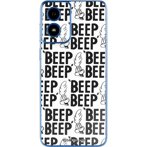 Looney Tunes Road Runner Beep Grid Moto G Play 4G (2024) Skin