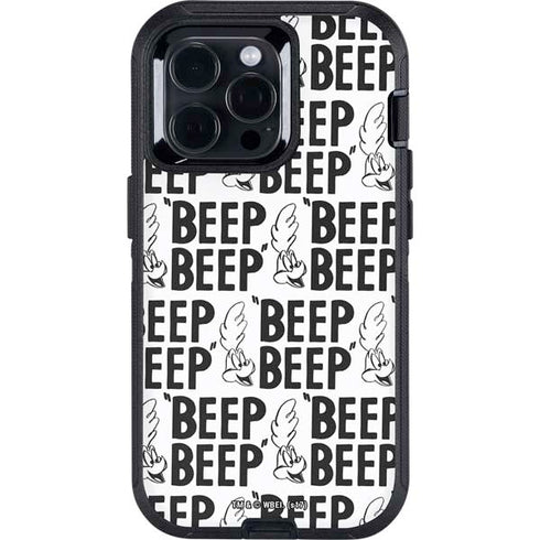 Looney Tunes Road Runner Beep Grid Otterbox Defender iPhone Skin