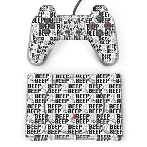 Looney Tunes Road Runner Beep Grid PlayStation Classic Bundle Skin