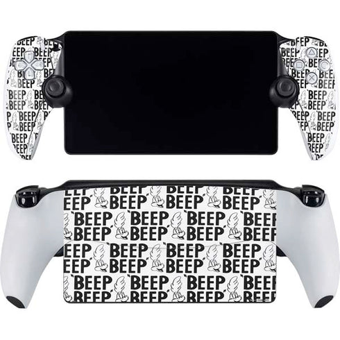 Looney Tunes Road Runner Beep Grid PlayStation PS5 Skins