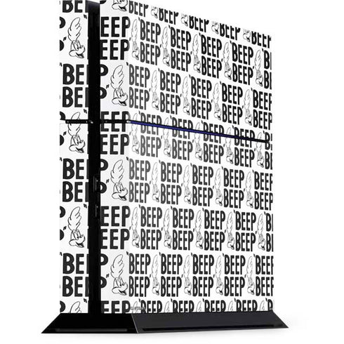 Looney Tunes Road Runner Beep Grid PlayStation PS4 Skins