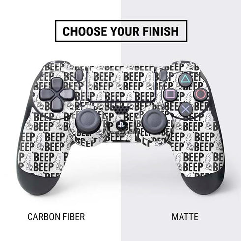 Looney Tunes Road Runner Beep Grid PS4 Controller Skin