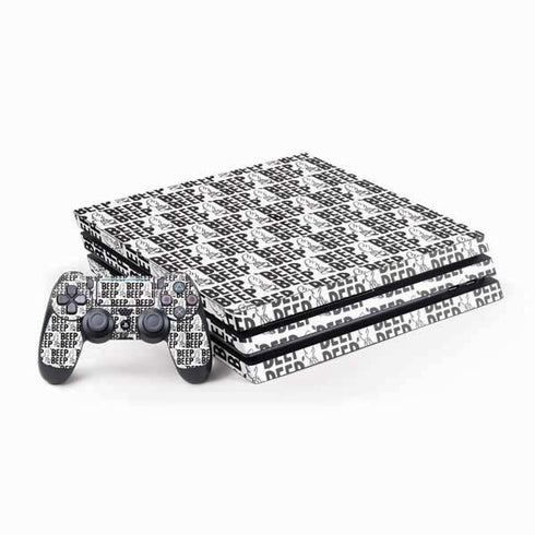 Looney Tunes Road Runner Beep Grid PS4 Pro Bundle Skin