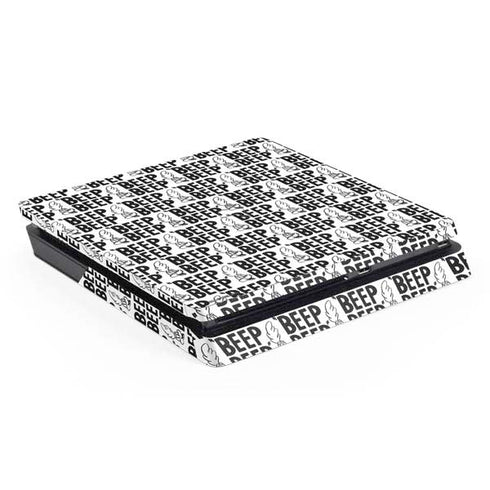 Looney Tunes Road Runner Beep Grid PS4 Slim Skin
