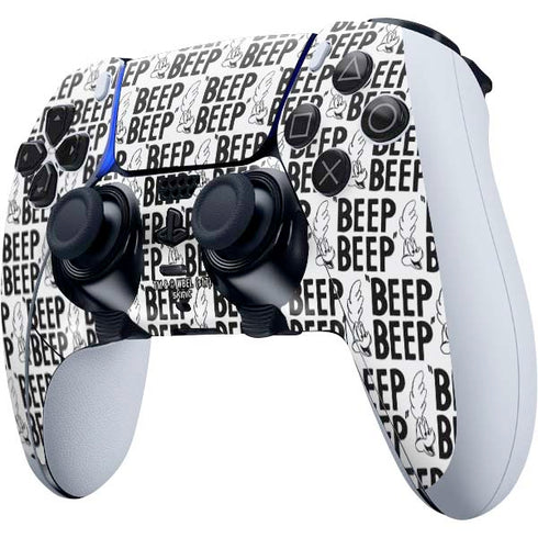 Looney Tunes Road Runner Beep Grid PS5 DualSense Edge Pro Controller Skin