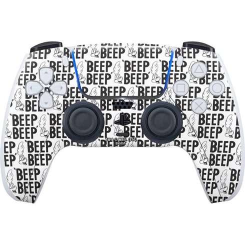 Looney Tunes Road Runner Beep Grid PlayStation PS5 Skins