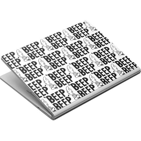 Looney Tunes Road Runner Beep Grid Surface Book Skin