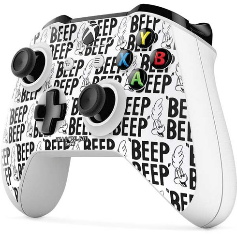 Looney Tunes Road Runner Beep Grid Xbox One S Controller Skin