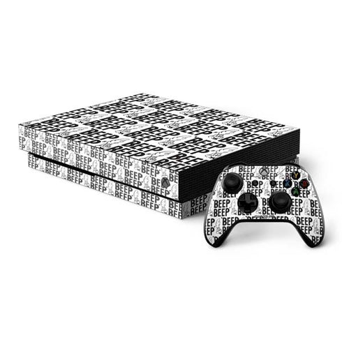 Looney Tunes Road Runner Beep Grid Xbox One X Bundle Skin