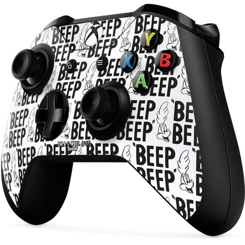 Looney Tunes Road Runner Beep Grid Xbox One X Controller Skin