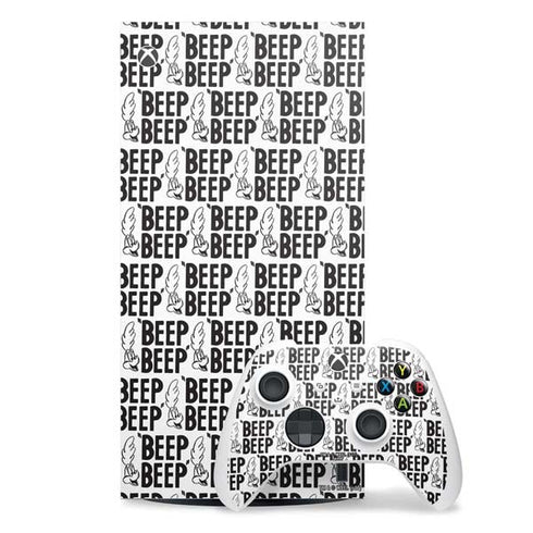 Looney Tunes Road Runner Beep Grid Xbox Series X Skins