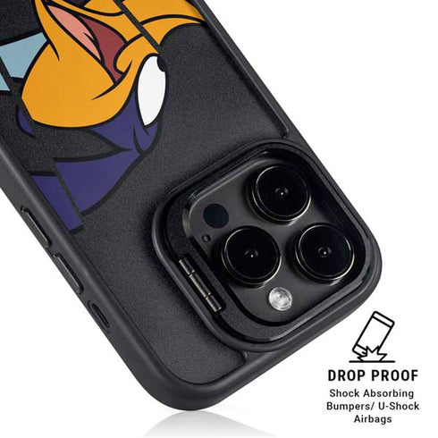 Looney Tunes Road Runner Sliced iPhone 14 Pro Max Kickstand Case