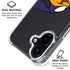 Looney Tunes Road Runner Sliced iPhone 16 Plus Clear Case