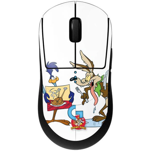 Looney Tunes Road Runner Wile E Coyote Food G Pro Wireless Gaming Mouse Skin