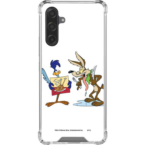 Looney Tunes Road Runner Wile E Coyote Food Galaxy A17 Clear Case