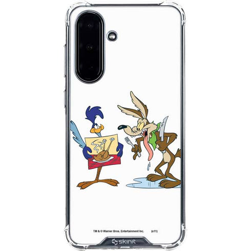 Looney Tunes Road Runner Wile E Coyote Food Galaxy A36 5G Clear Case