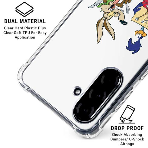 Looney Tunes Road Runner Wile E Coyote Food Galaxy A36 5G Clear Case