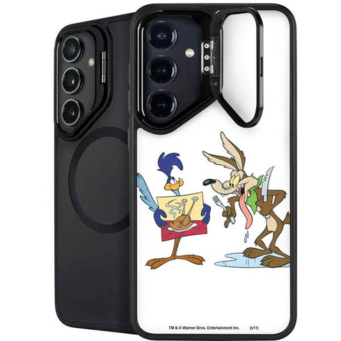 Looney Tunes Road Runner Wile E Coyote Food Galaxy S25 Kickstand Case