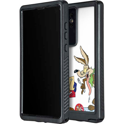 Looney Tunes Road Runner Wile E Coyote Food Galaxy S24 Ultra Waterproof Case