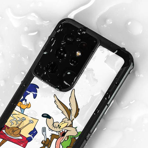 Looney Tunes Road Runner Wile E Coyote Food Galaxy S24 Ultra Waterproof Case