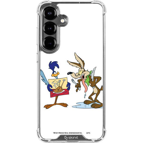 Looney Tunes Road Runner Wile E Coyote Food Galaxy S26 Clear Case