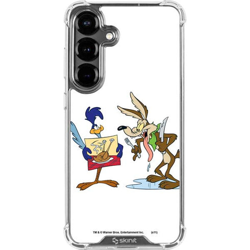 Looney Tunes Road Runner Wile E Coyote Food Galaxy S26 Plus Clear Case